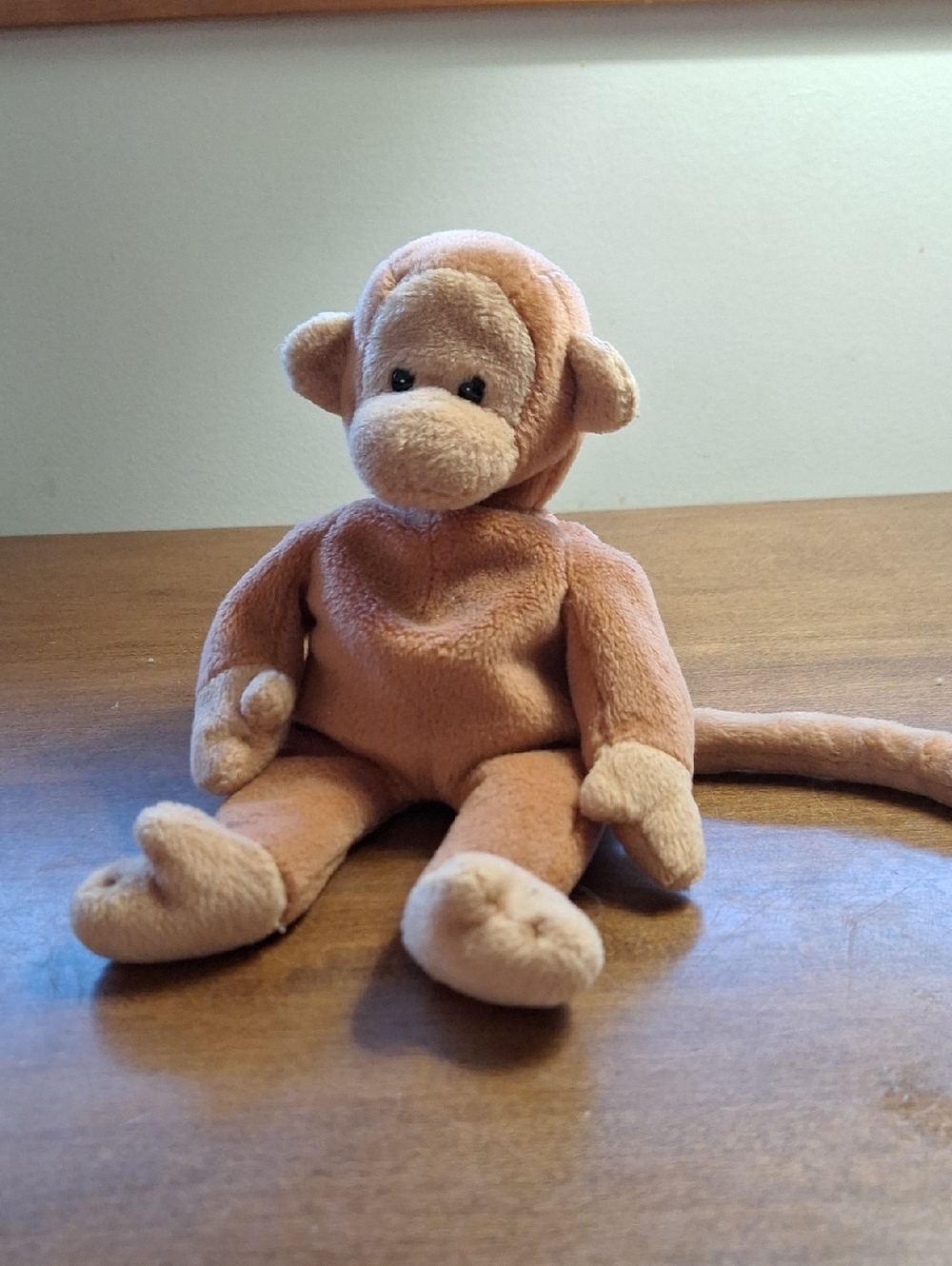 Bongo Ty Plush Monkey Stuffed Animal - Tan Xlong Tail
